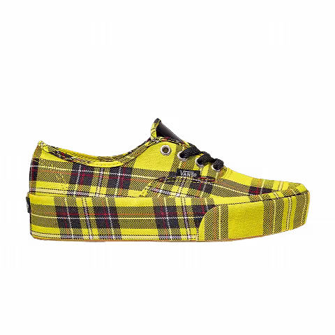 Vans Authentic Platform 'Patent Plaid - Lemon Chrome'