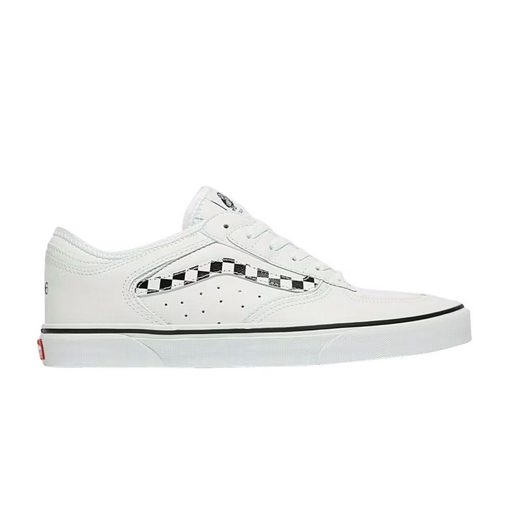 Vans Rowley Classic Checkerboard Sidestripe - White Black