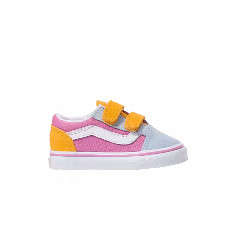Vans Old Skool V Toddler 'Color Block - Fuchsia'