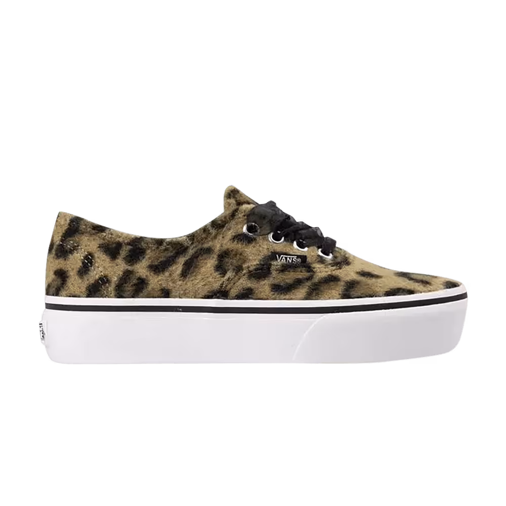 Vans Authentic Platform 2.0 Fuzzy Leopard