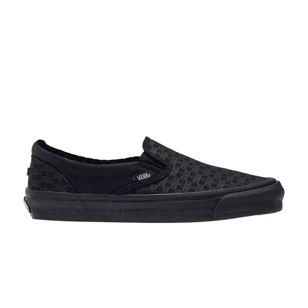 Kith x Mastermind World x Vans OG Classic Slip-On LX Black