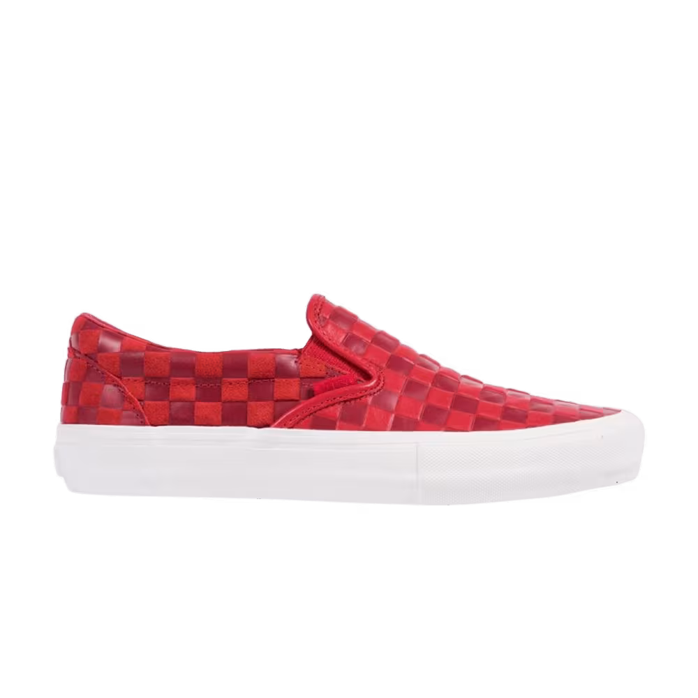 Vans Engineered Garments x Classic Slip-On Red Checkerboard