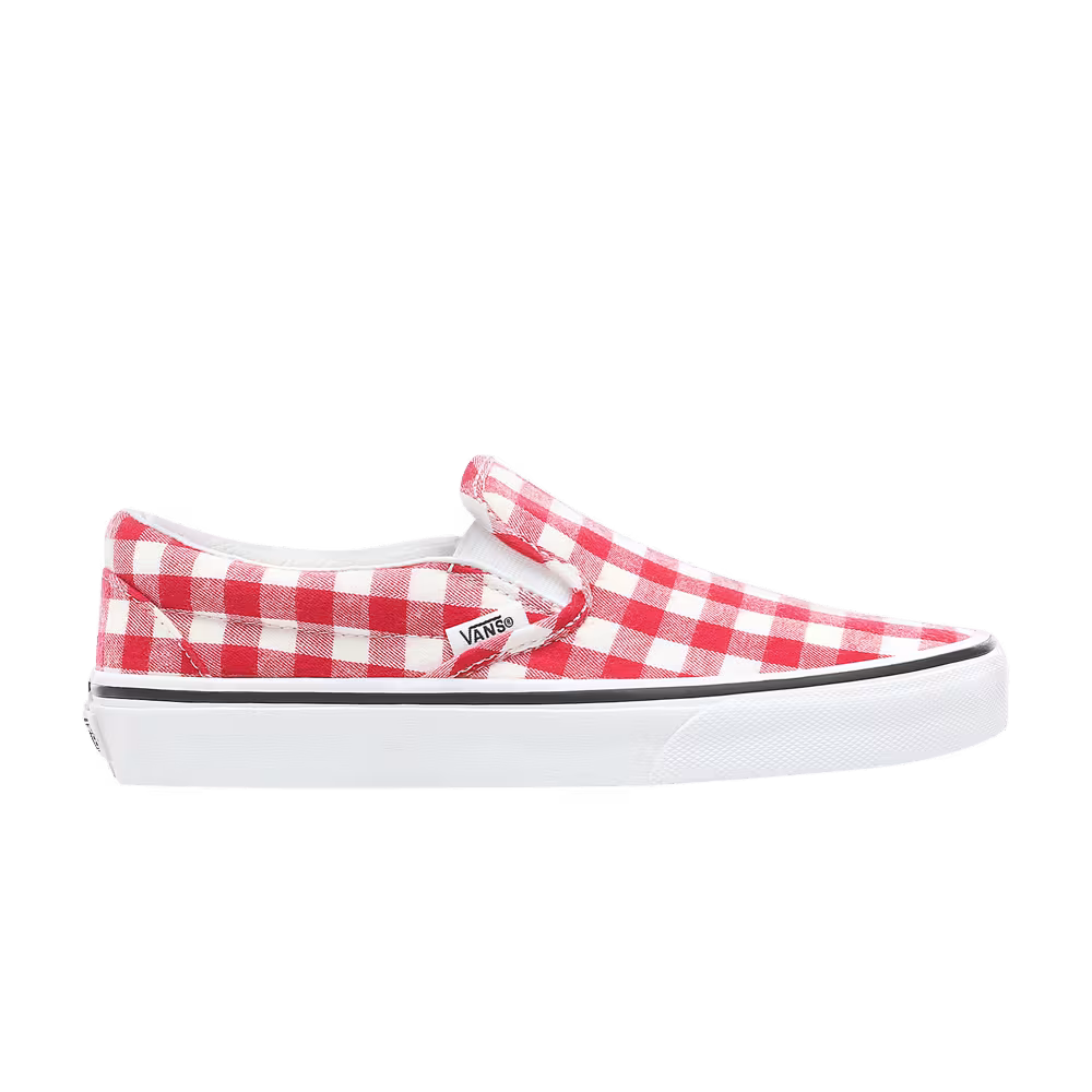 Vans Classic Slip-On Gingham - Racing Red