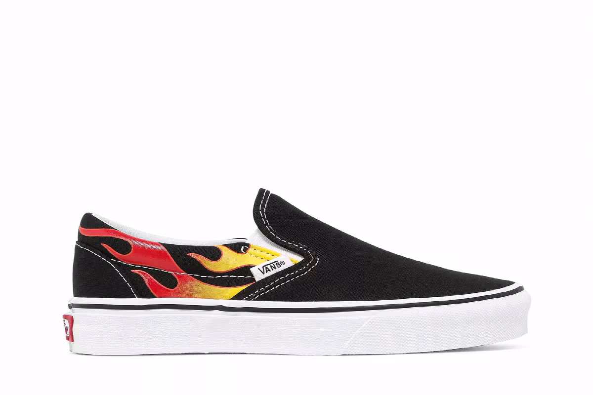 Vans Classic Slip-On Flames, view 2