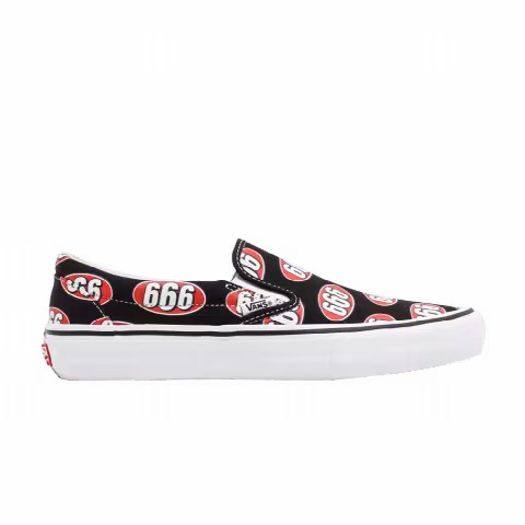 Supreme x Vans Slip-On 'Black 666'