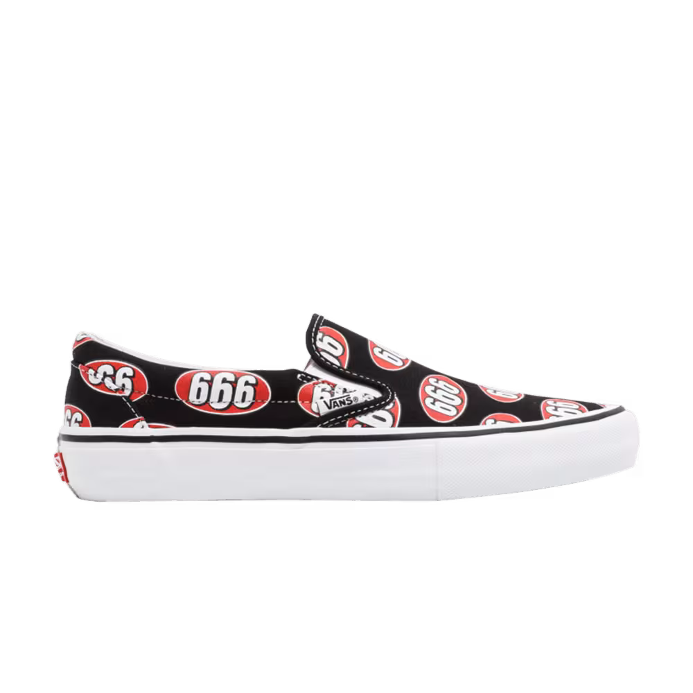 Supreme x Vans Slip-On Black 666