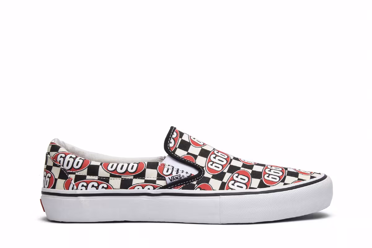 Vans Supreme x Slip-On Cream 666, view 2
