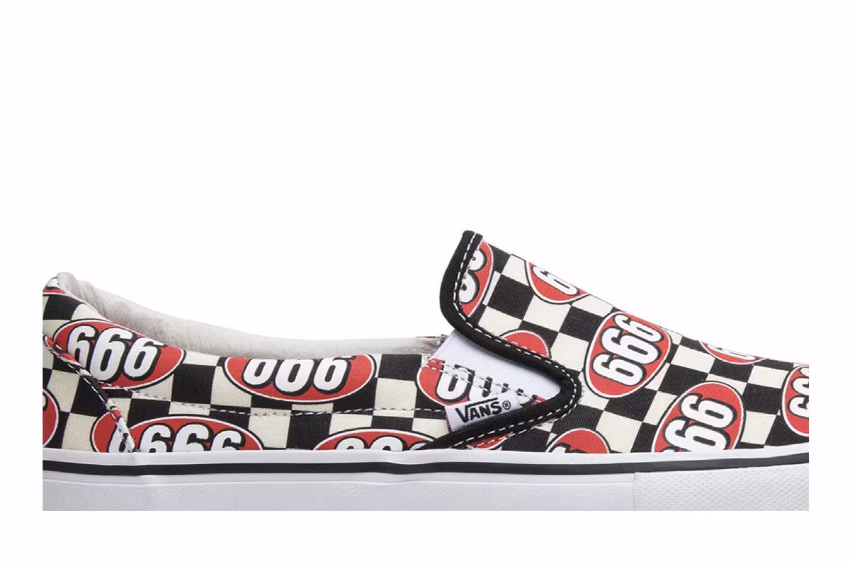 Vans Supreme x Slip-On Cream 666, view 3
