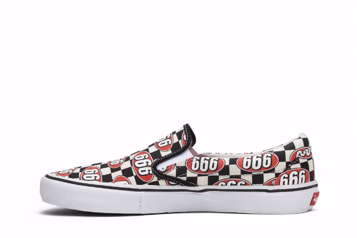Vans Supreme x Slip-On Cream 666, view 4