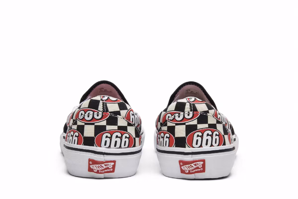 Vans Supreme x Slip-On Cream 666, view 7