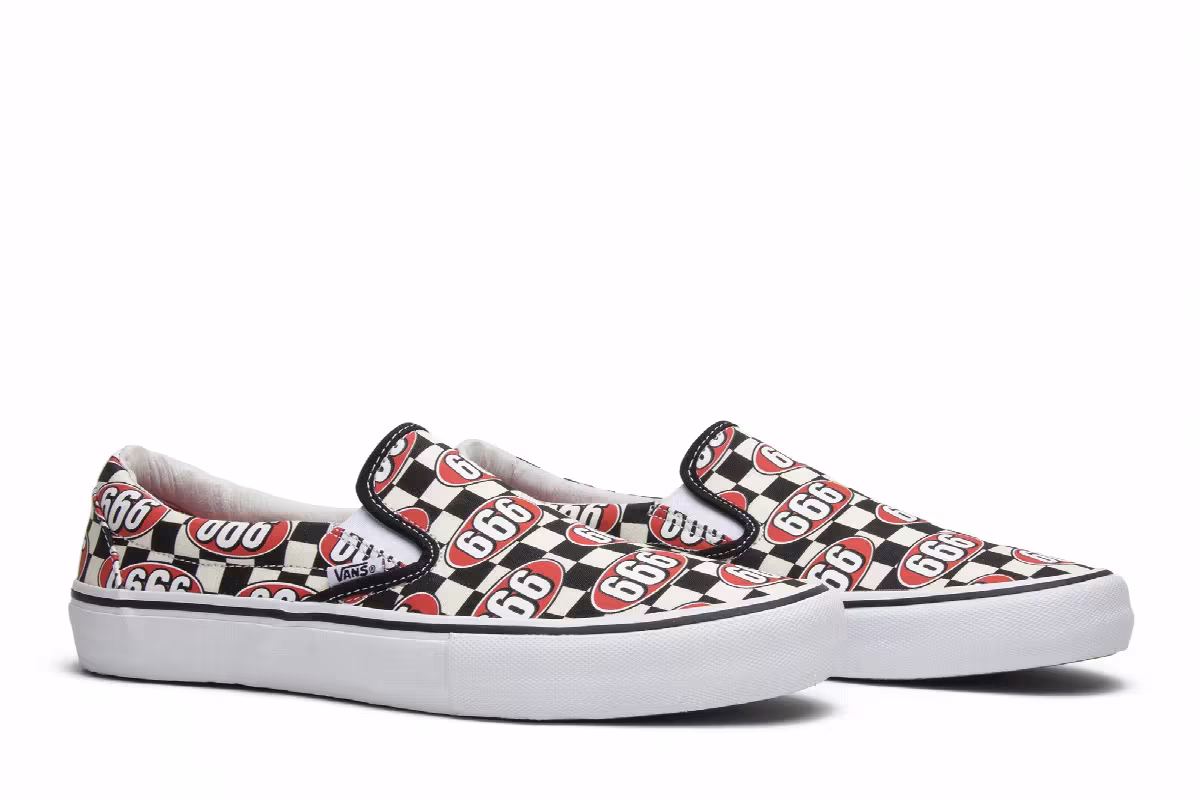 Vans Supreme x Slip-On Cream 666, view 9