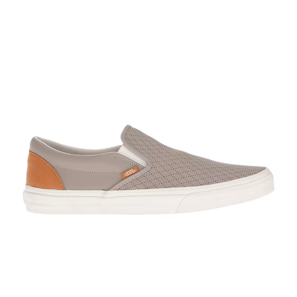 Vans Classic Slip-On Leather Perf - Moon Rock