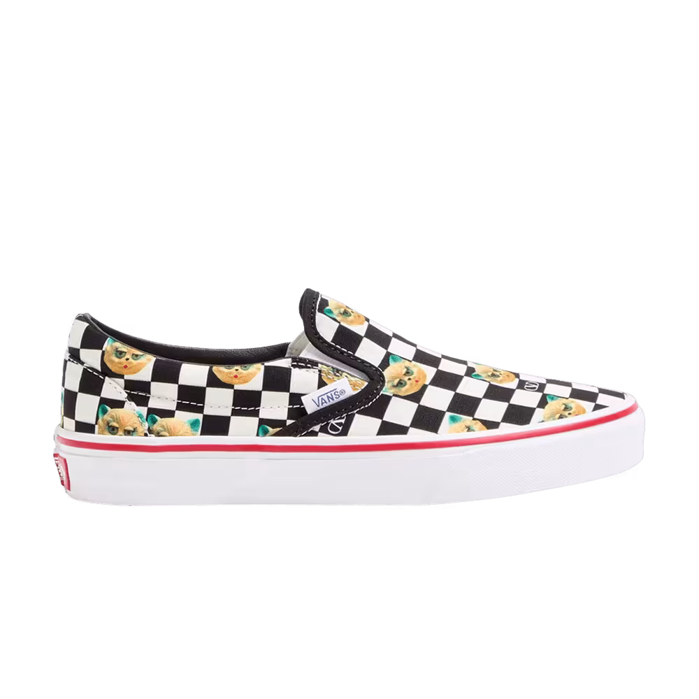 Valentino Garavani x Vans Classic Slip-On Checkerboard Le Chat de la Maison