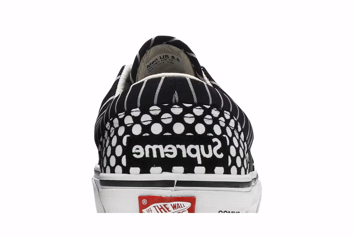 Comme des Garçons x Supreme x Vans Era Pinstripe, view 8