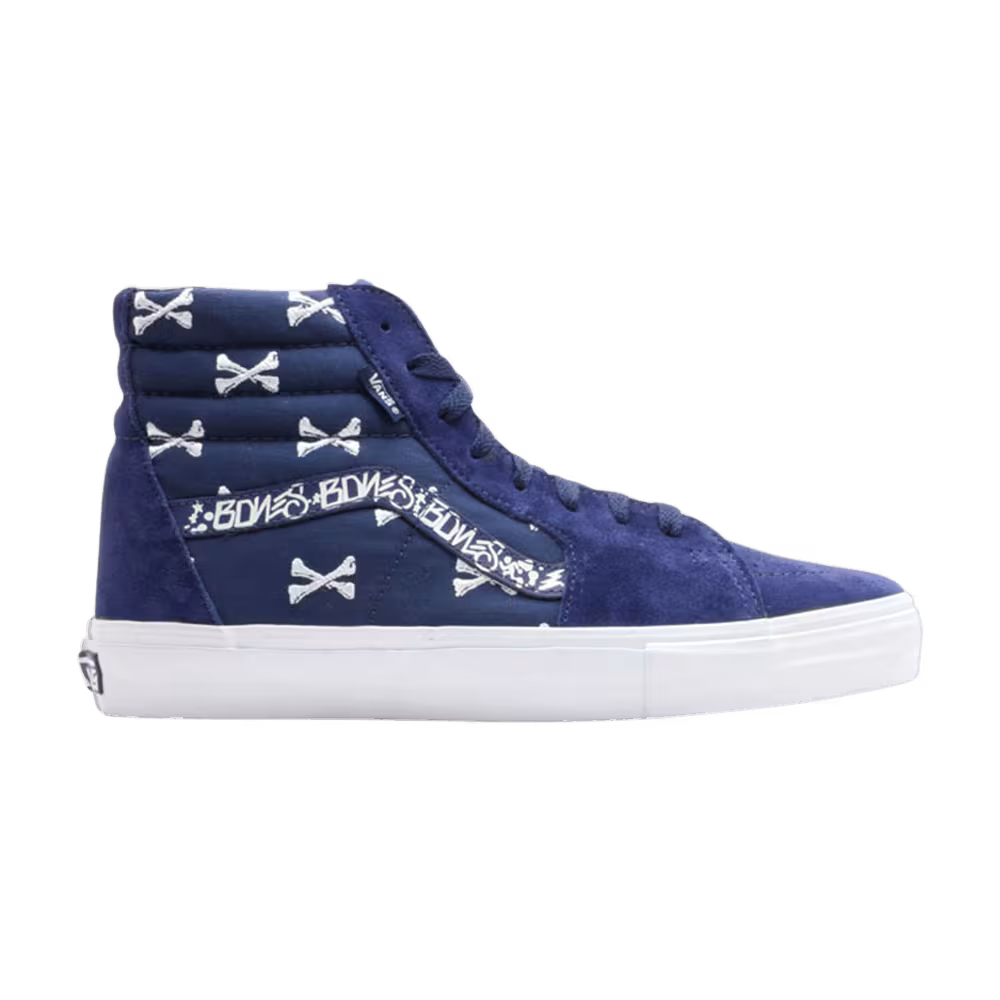 WTAPS x Vans Sk8 Hi S Original Navy Crossbones