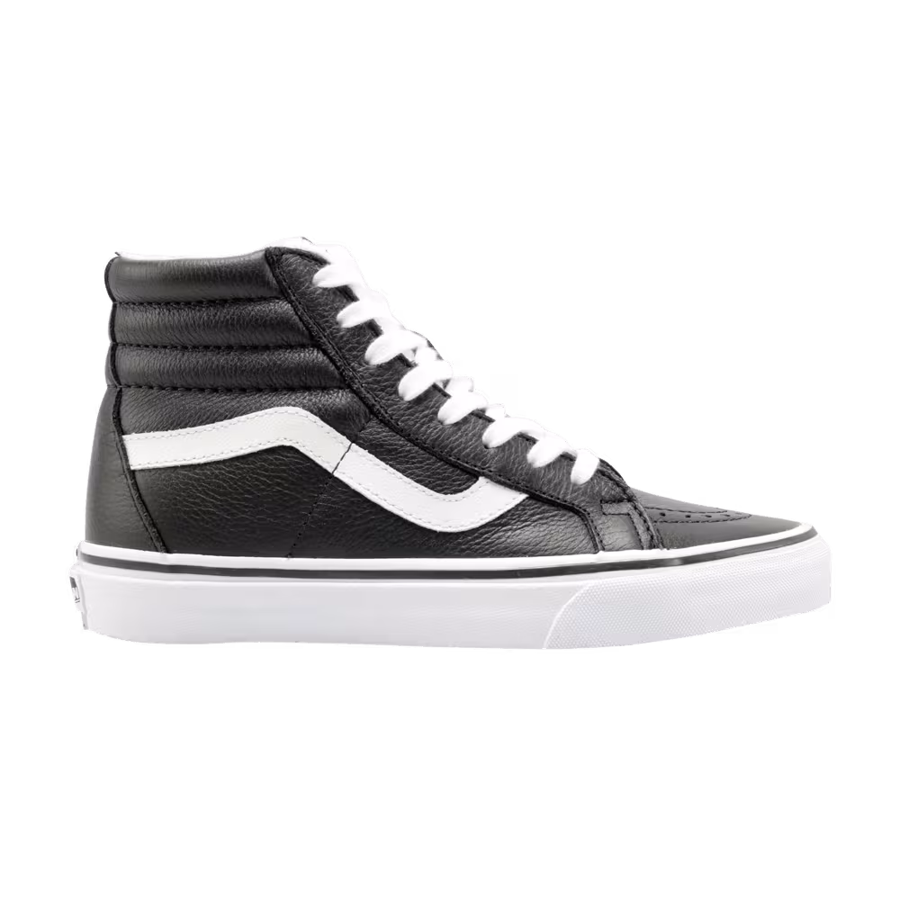 Vans Sk8-Hi Reissue Leather Fleece - Black