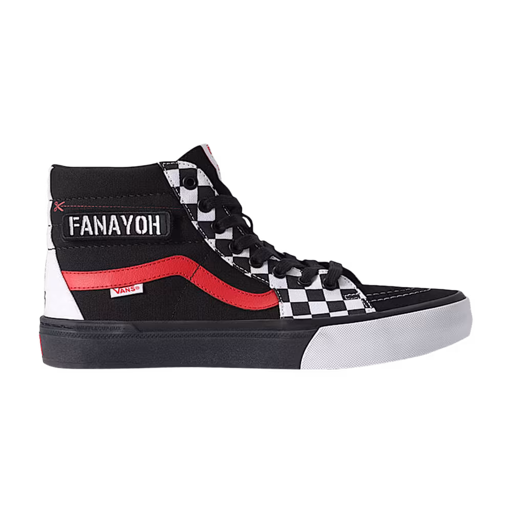 FANAYOH BMX x Vans Sk8-Hi Black White Red