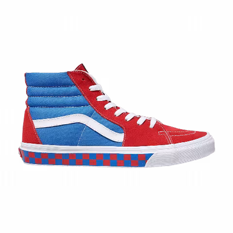 Vans Sk8-Hi 'Heritage Checkerboard - Red Blue'
