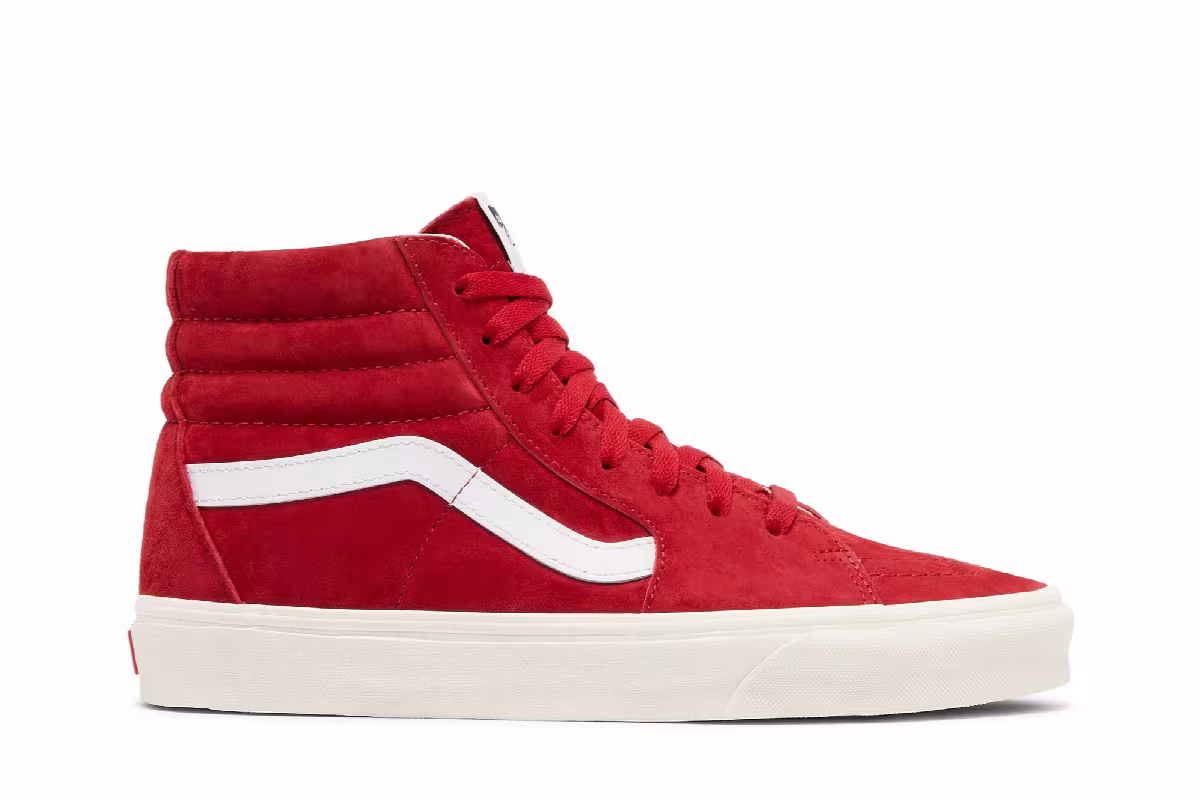 Vans Sk8-Hi Pig Suede - Chili Pepper, view 2