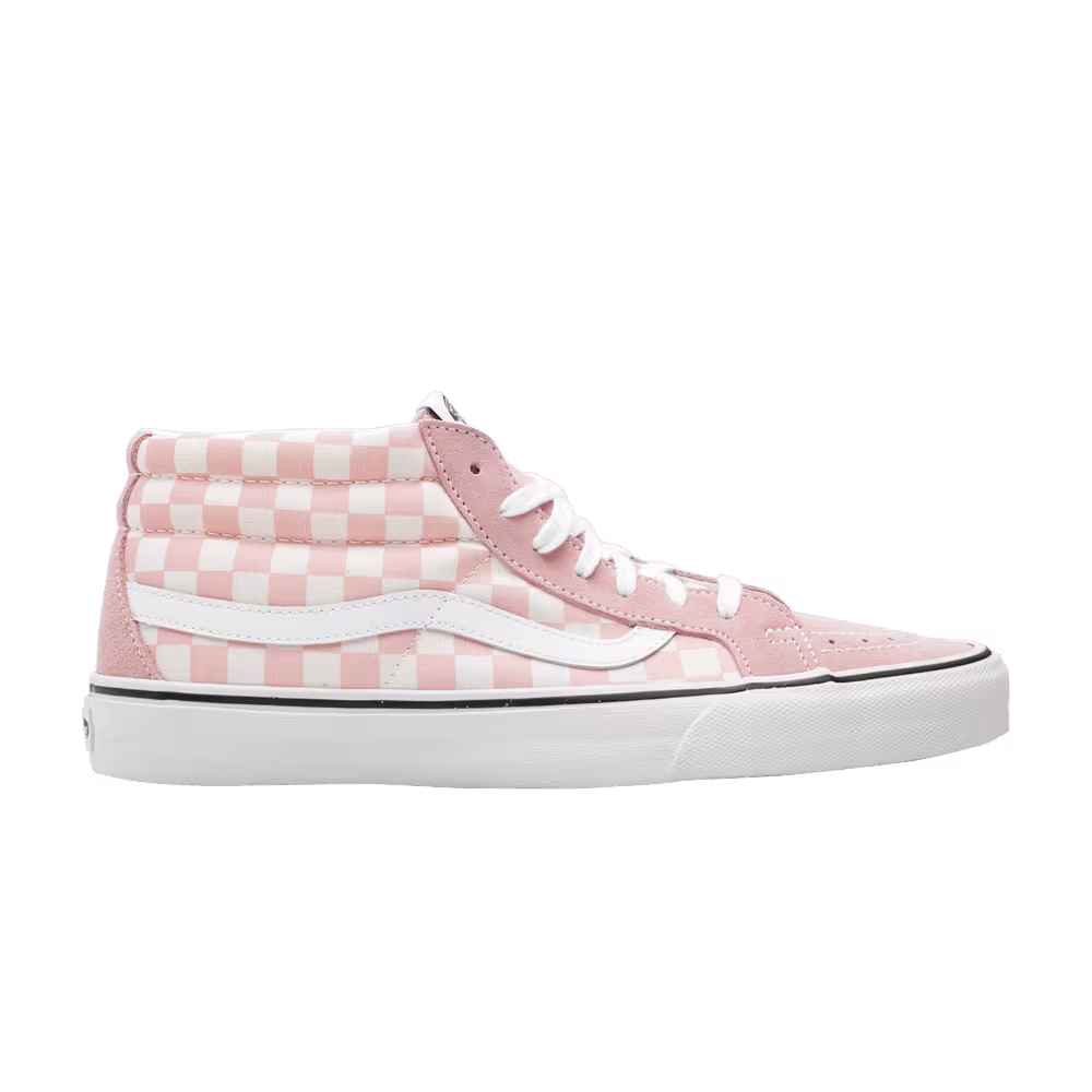 Vans Sk8-Mid Reissue Checkerboard - Chalk Pink