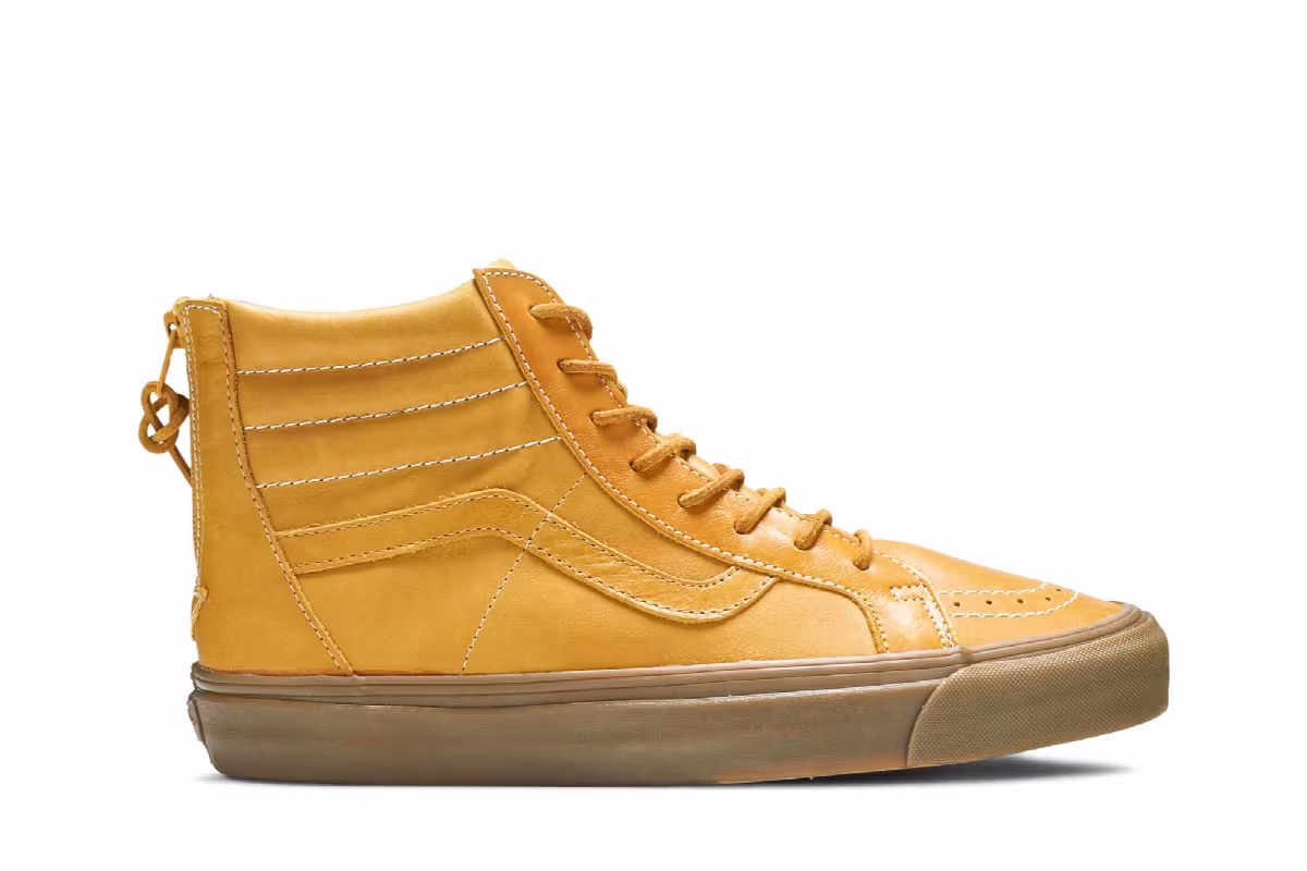Vans Sk8-Hi Reissue Zip LX Golden Yellow, view 2