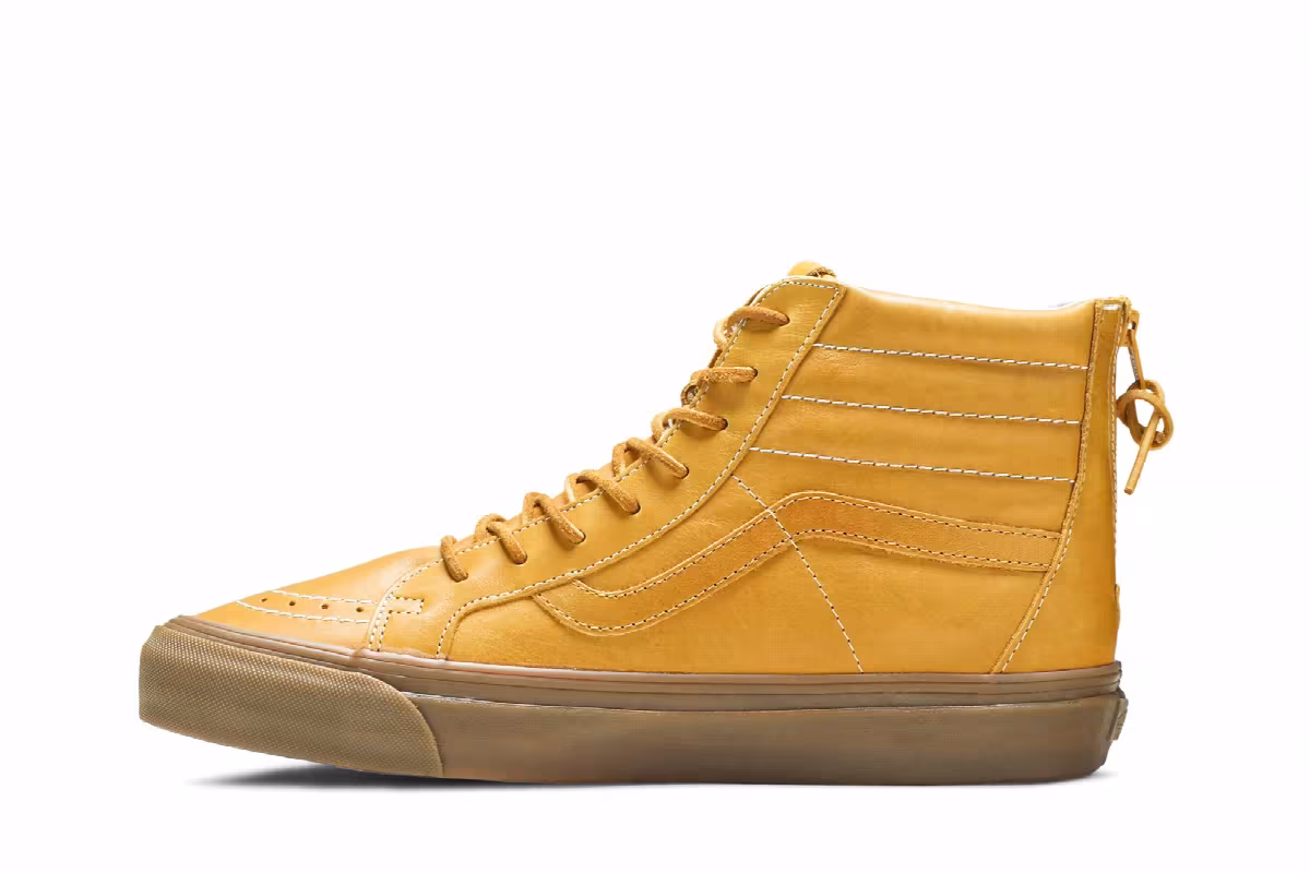 Vans Sk8-Hi Reissue Zip LX Golden Yellow, view 4