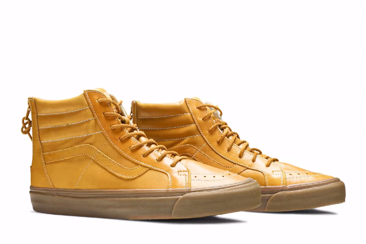 Vans Sk8-Hi Reissue Zip LX Golden Yellow, view 9
