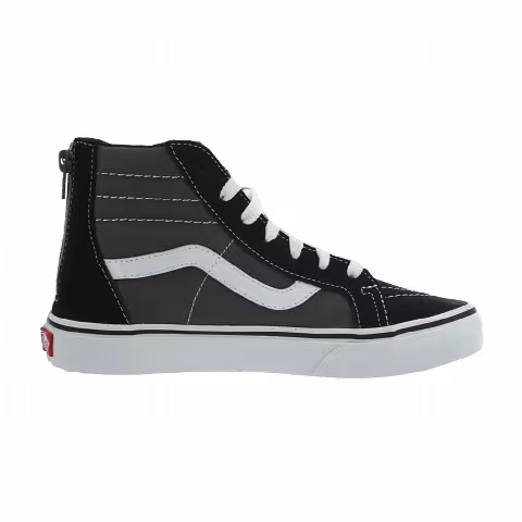 Vans Sk-8 Hi Zip Little Kids 'Black Charcoal'