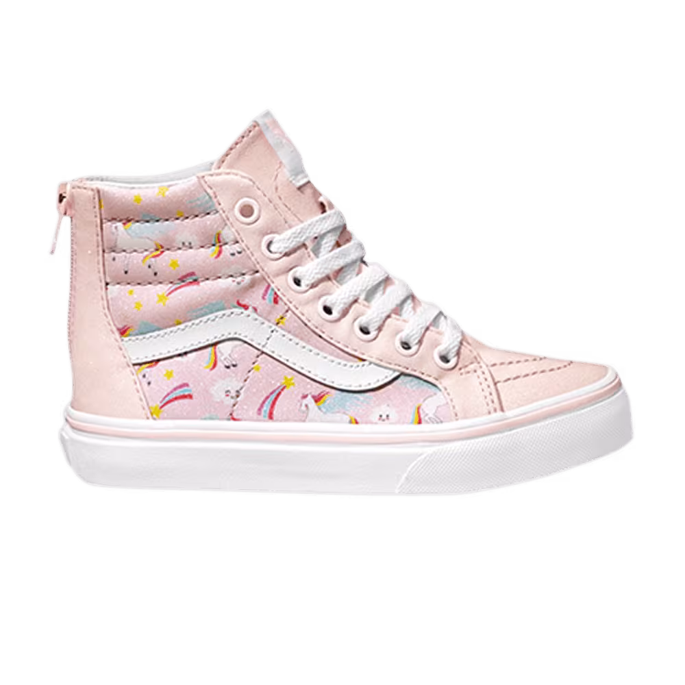 Vans Sk8-Hi Zip Kids Glitter Pegasus