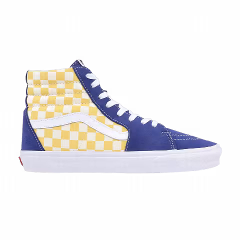 Vans Sk8-Hi Kids 'BMX Checkerboard - True Blue Yellow'