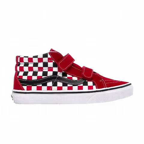 Vans Sk8-Mid Reissue V Kids 'Checkerboard - Racing Red'