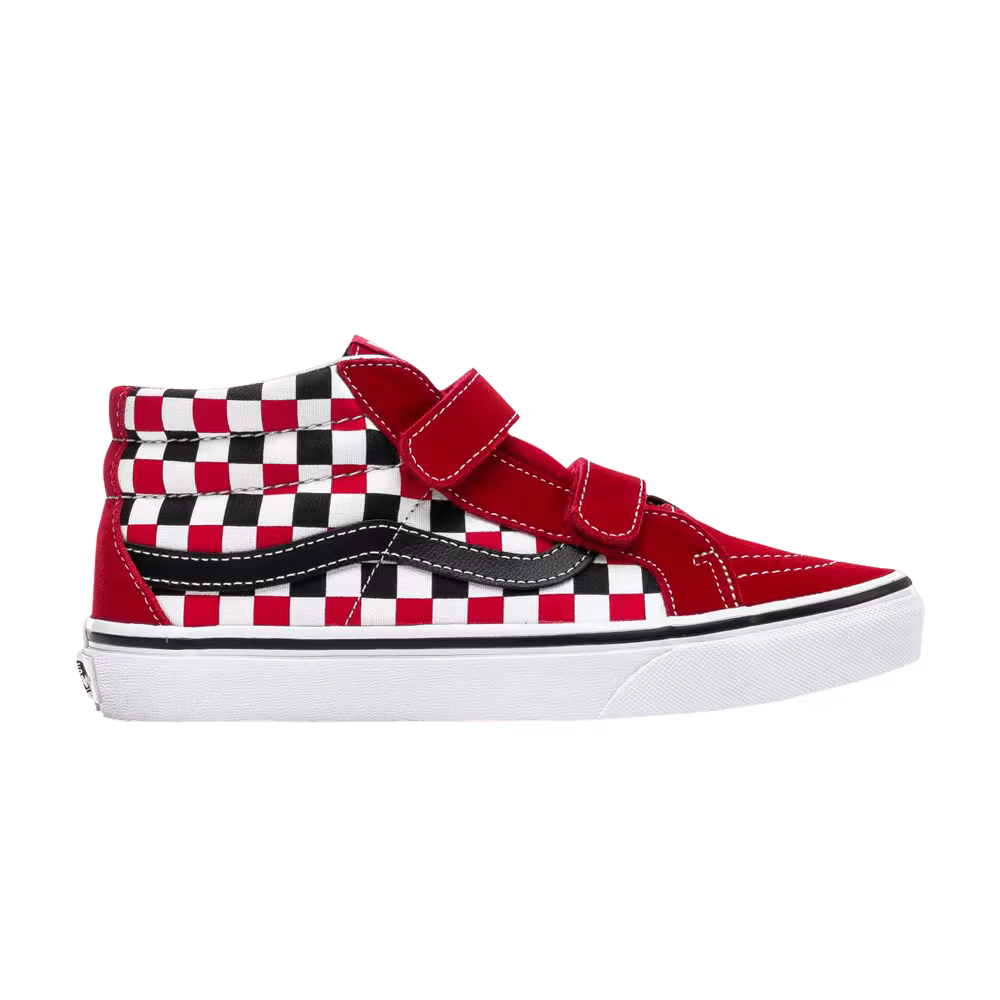 Vans Sk8-Mid Reissue V Kids Checkerboard - Racing Red