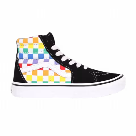 Vans Sk8-Hi ComfyCush Kids 'Rainbow Checkerboard'