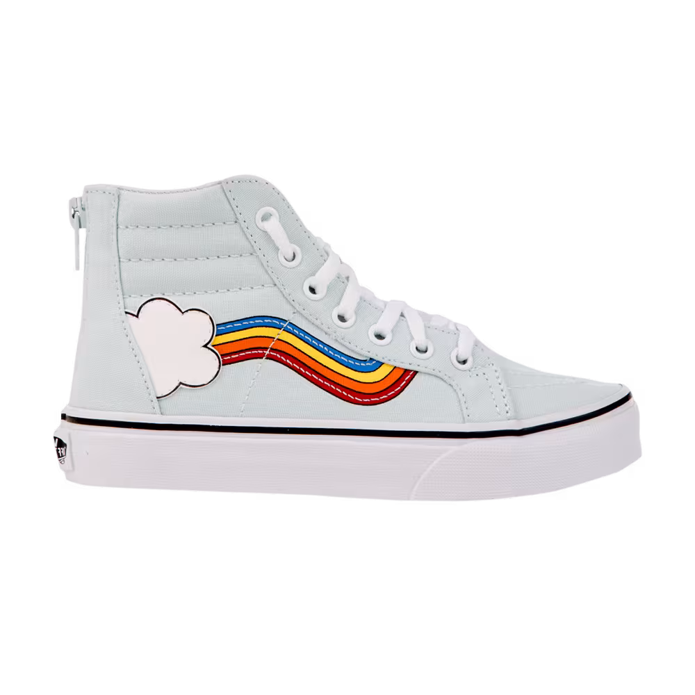 Vans Sk8-Hi Zip Kids Rainbow Sidestripe
