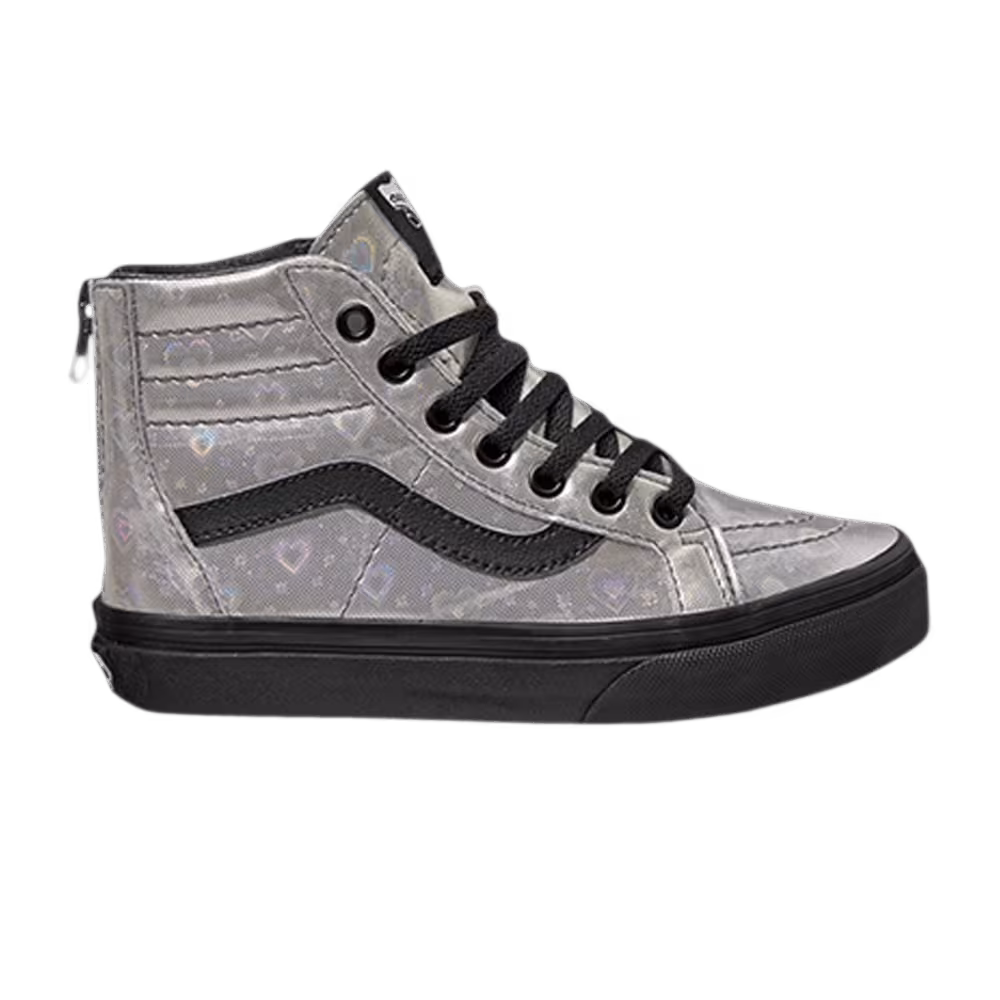 Vans Sk8-Hi Zip Kids Holo Hearts