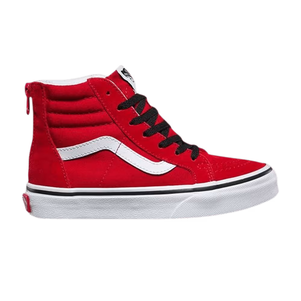 Vans Sk8-Hi Zip Kids Pop - Racing Red