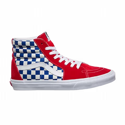 Vans Sk8-Hi Kids 'BMX Checkerboard - True Blue Red'