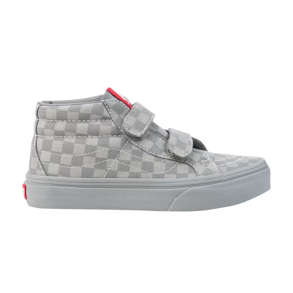Vans Sk8-Mid Reissue V Kids Mono Checkerboard - Grey