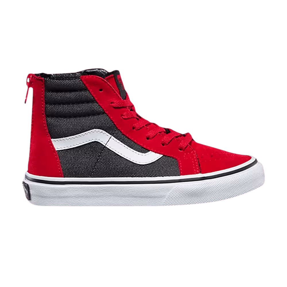 Vans Sk8-Hi Zip Kids Suiting - Racing Red
