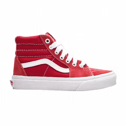 Vans Sk8-Hi Kids 'Varsity Canvas - Racing Red'
