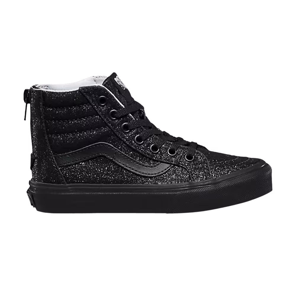 Vans Sk8-Hi Zip Kids Shimmer - Black