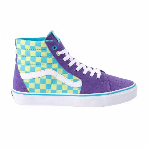 Vans Sk8-Hi Kids 'Crazy Check - Ultraviolet'