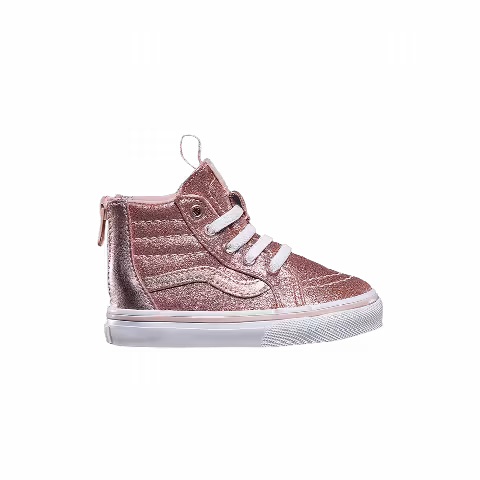 Vans Sk8-Hi Zip Toddler 'Glitter Metallic Blush'
