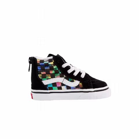 Vans Sk8-Hi Zip Toddler 'Iridescent Check'