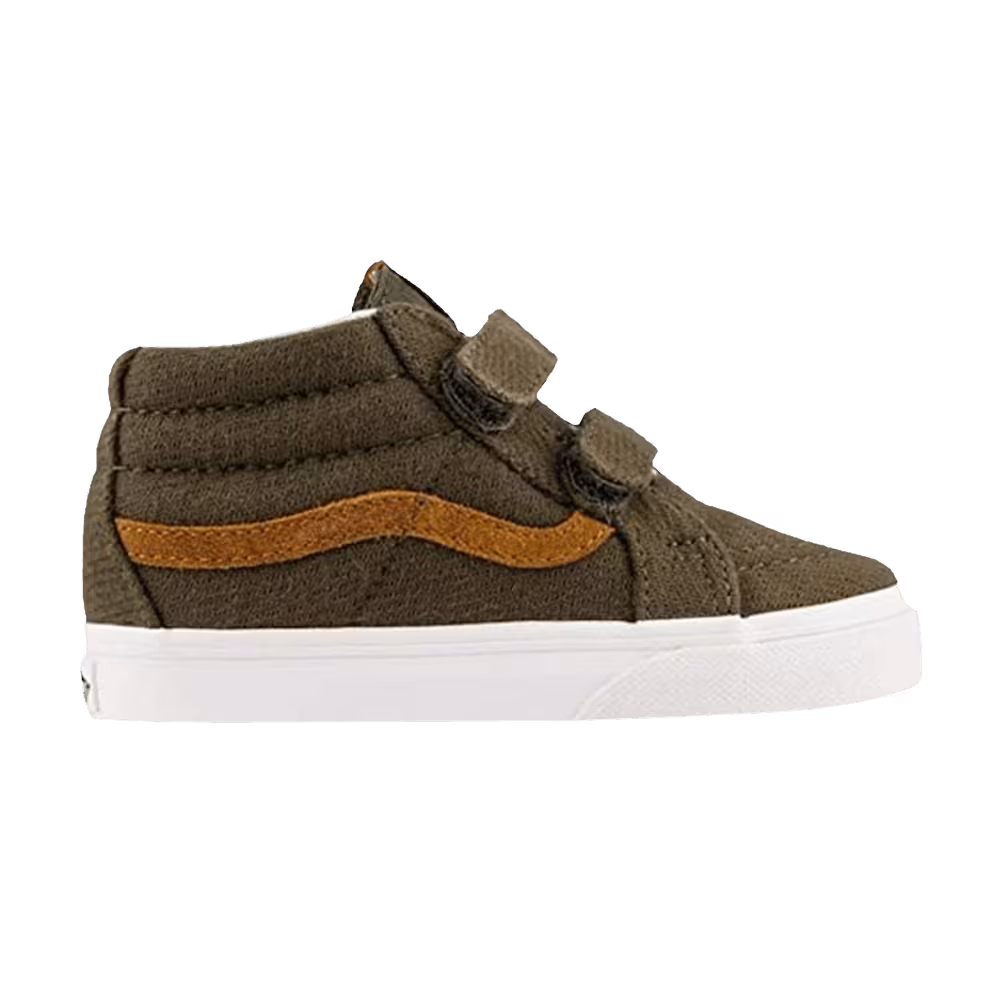 Vans Sk8-Mid Reissue V Toddler Flannel - Dusty Olive