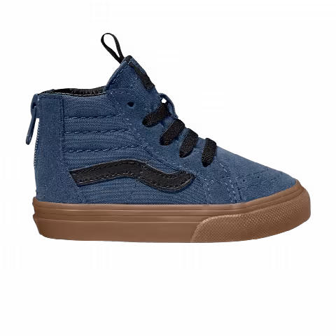 Vans Sk8-Hi Zip Toddler 'Gum Outsole - Dark Denim'
