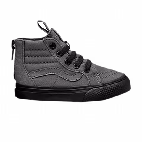 Vans Sk8-Hi Zip Toddler 'Black Outsole - Pewter'