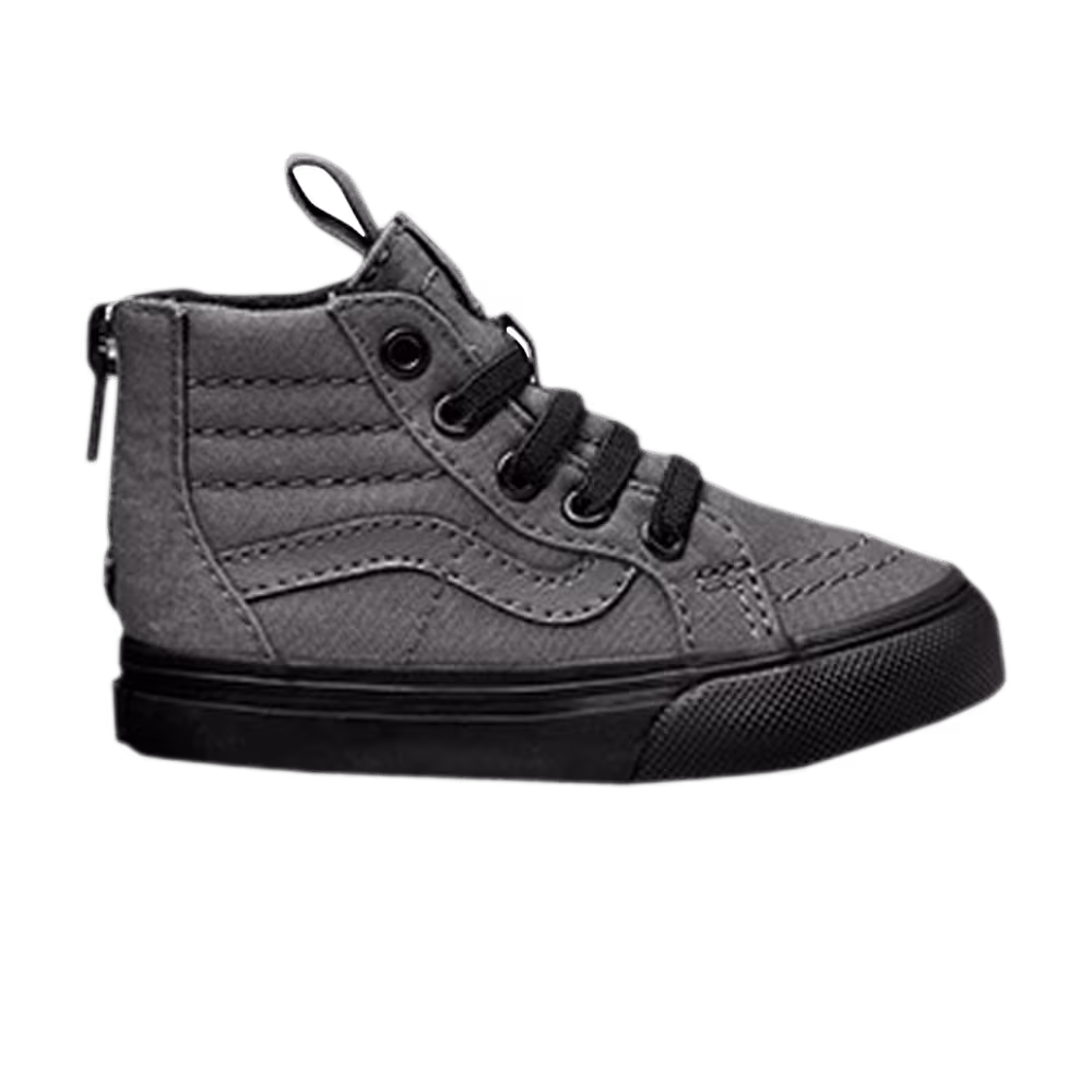 Vans Sk8-Hi Zip Toddler Black Outsole - Pewter