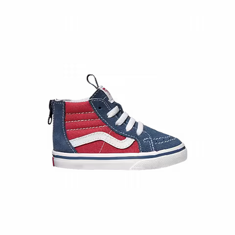 Vans Sk8-Hi Zip Toddler 'Tri Pop - Vintage Indigo Red'