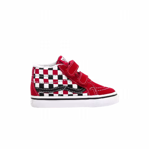 Vans Sk8-Mid Reissue V Toddler 'Checkerboard - Racing Red'